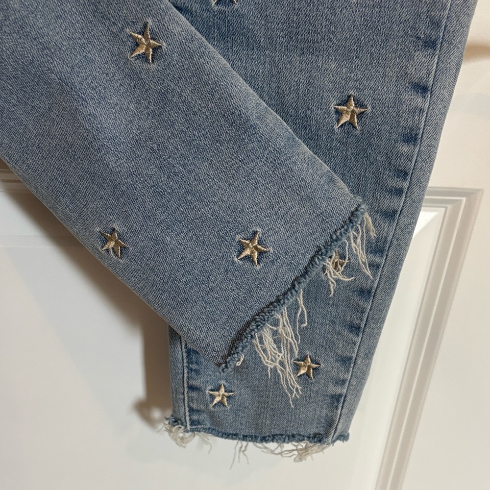 Judy Blue Star Embroidered Jeans High Waist Skinny Fit Size 5/27 - Picture 5 of 14